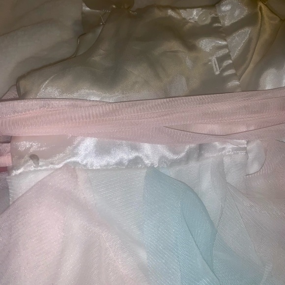 Girls satin ruffle size 5 dress - Picture 4 of 9